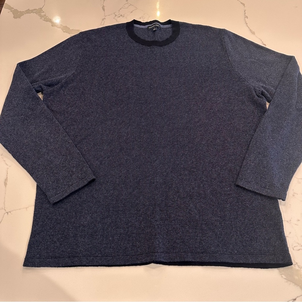 Zachary Prell Blue Crew Neck Sweater Mens XL Preppy Golf Business Casual USA